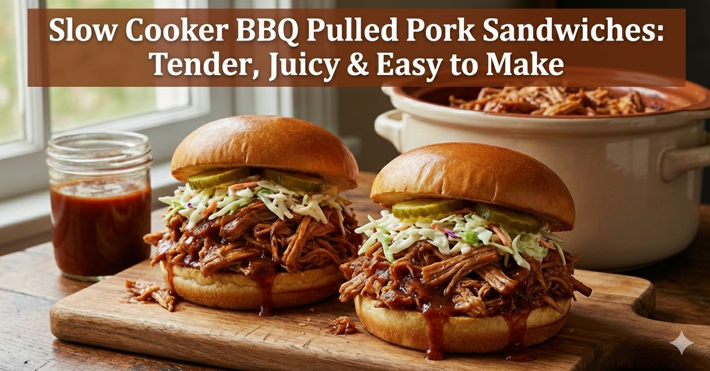 Slow Cooker BBQ Pulled Pork Sandwiches: Tender, Juicy & Easy to Make