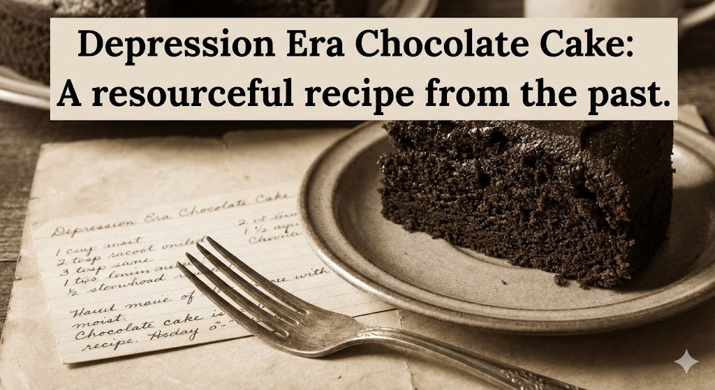 Depression Era Chocolate Cake: Easy No-Egg, No-Milk Recipe (Wacky Cake)