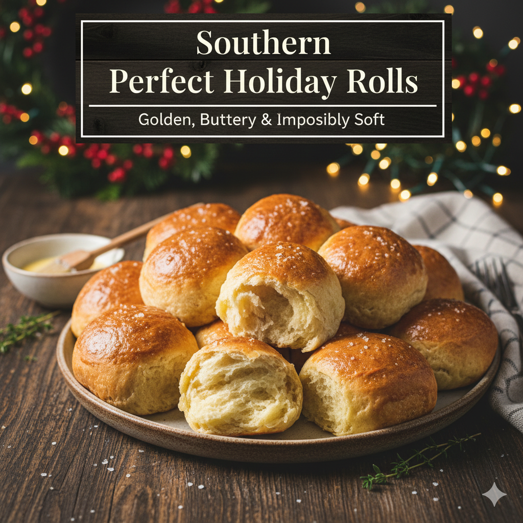 Perfect Holiday Rolls – Fluffy & Homemade: Golden, Buttery & Impossibly Soft