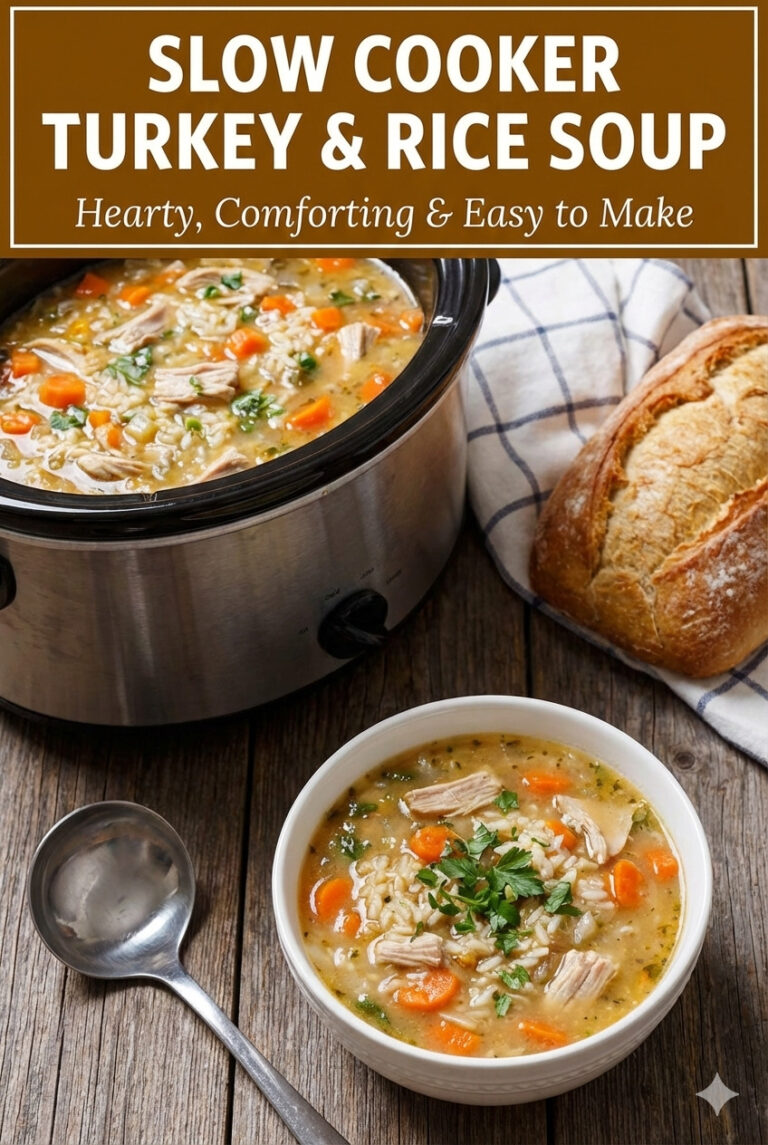 Slow Cooker Turkey & Rice Soup: Hearty, Comforting & Easy to Make