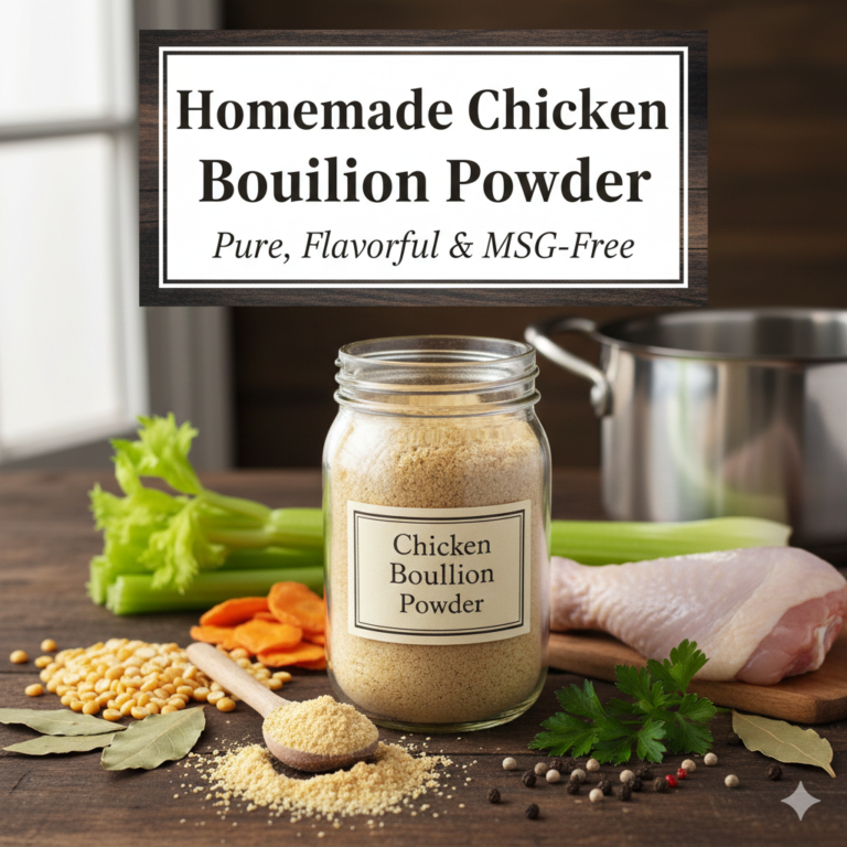 Homemade Chicken Bouillon Powder: Pure, Flavorful & MSG-Free