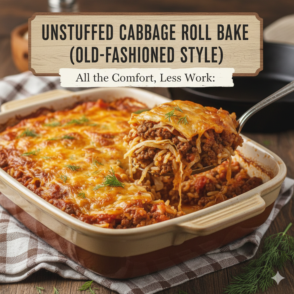 Unstuffed Cabbage Roll Bake (Old-Fashioned Style): All the Comfort, Less Work
