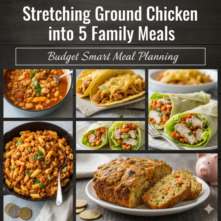 Stretching Ground Chicken into 5 Family Meals: Budget-Smart Meal Planning