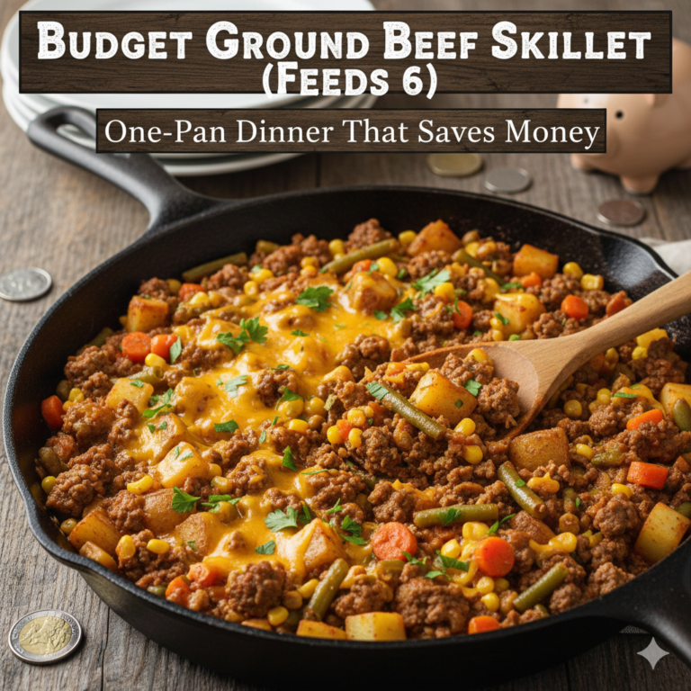 Budget Ground Beef Skillet (Feeds 6): One-Pan Dinner That Saves Money