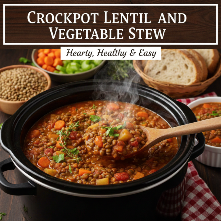 Crockpot Lentil and Vegetable Stew: Hearty, Healthy & Easy