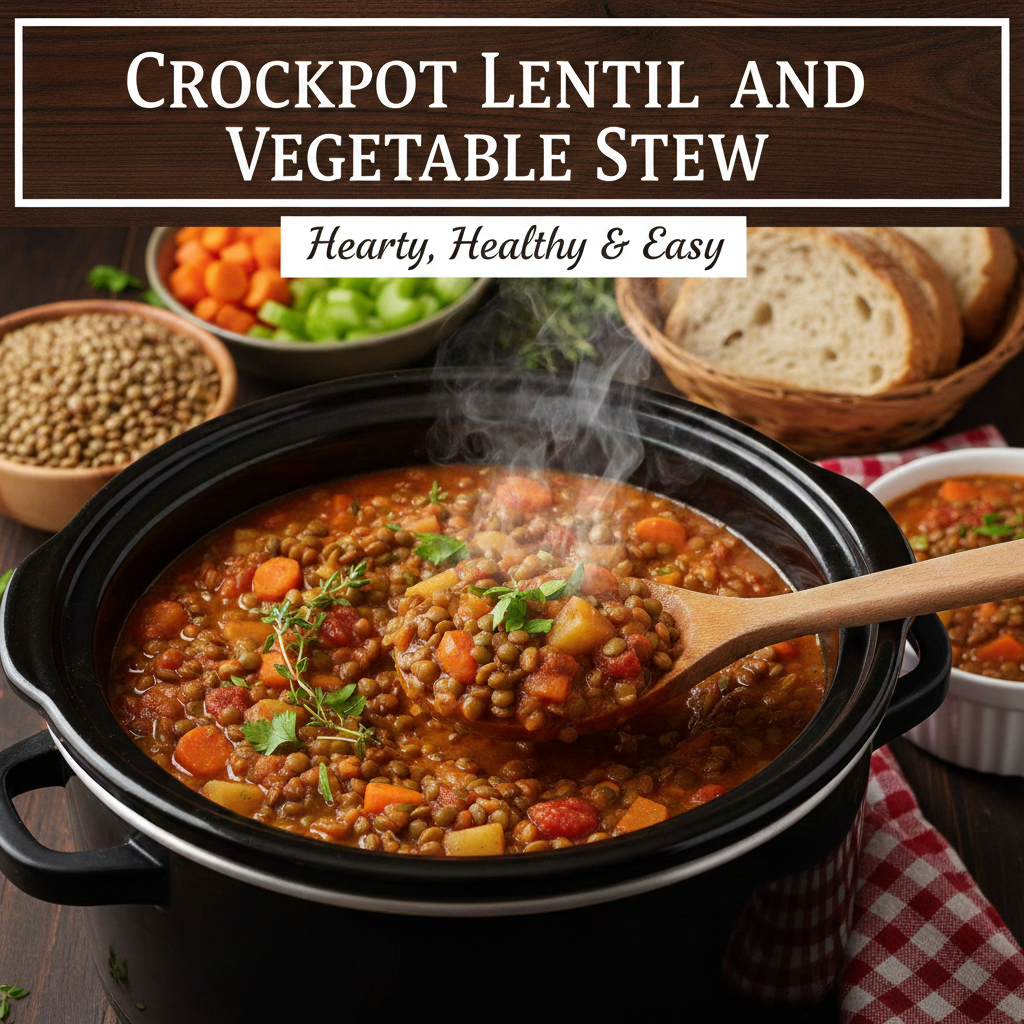 Crockpot Lentil and Vegetable Stew: Hearty, Healthy & Easy