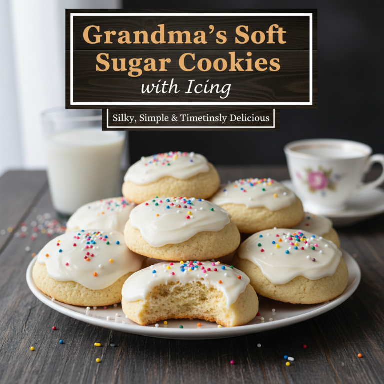 Grandma’s Soft Sugar Cookies with Icing