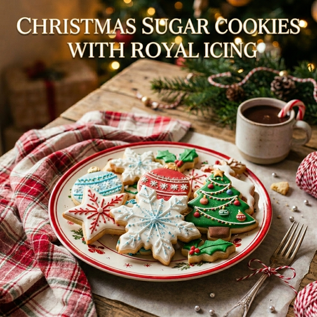 Christmas Sugar Cookies with Royal Icing