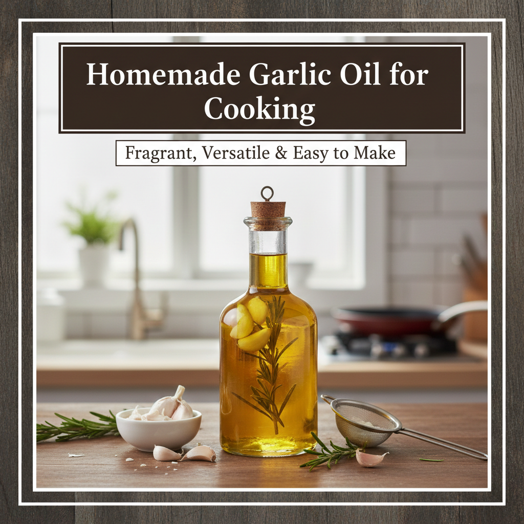 Homemade Garlic Oil for Cooking