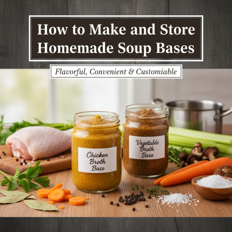 How to Make and Store Homemade Soup Bases