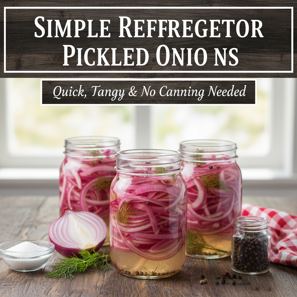 Simple Refrigerator Pickled Onions: Quick, Tangy & No Canning Needed