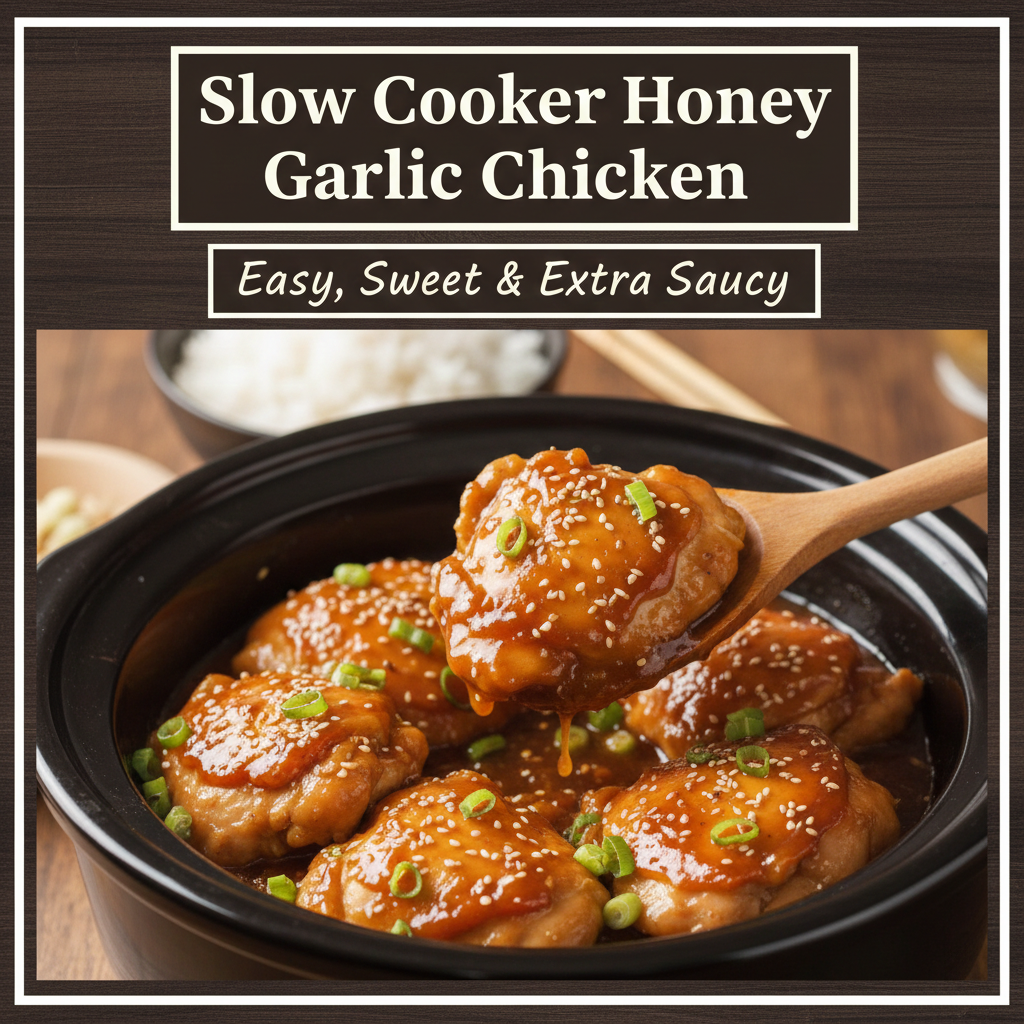 Slow Cooker Honey Garlic Chicken