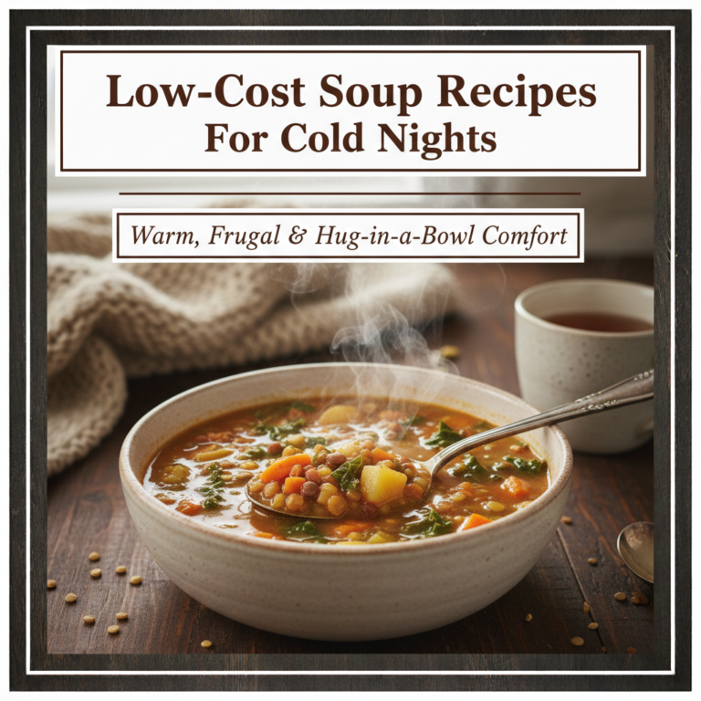 Low-Cost Soup Recipes for Cold Nights