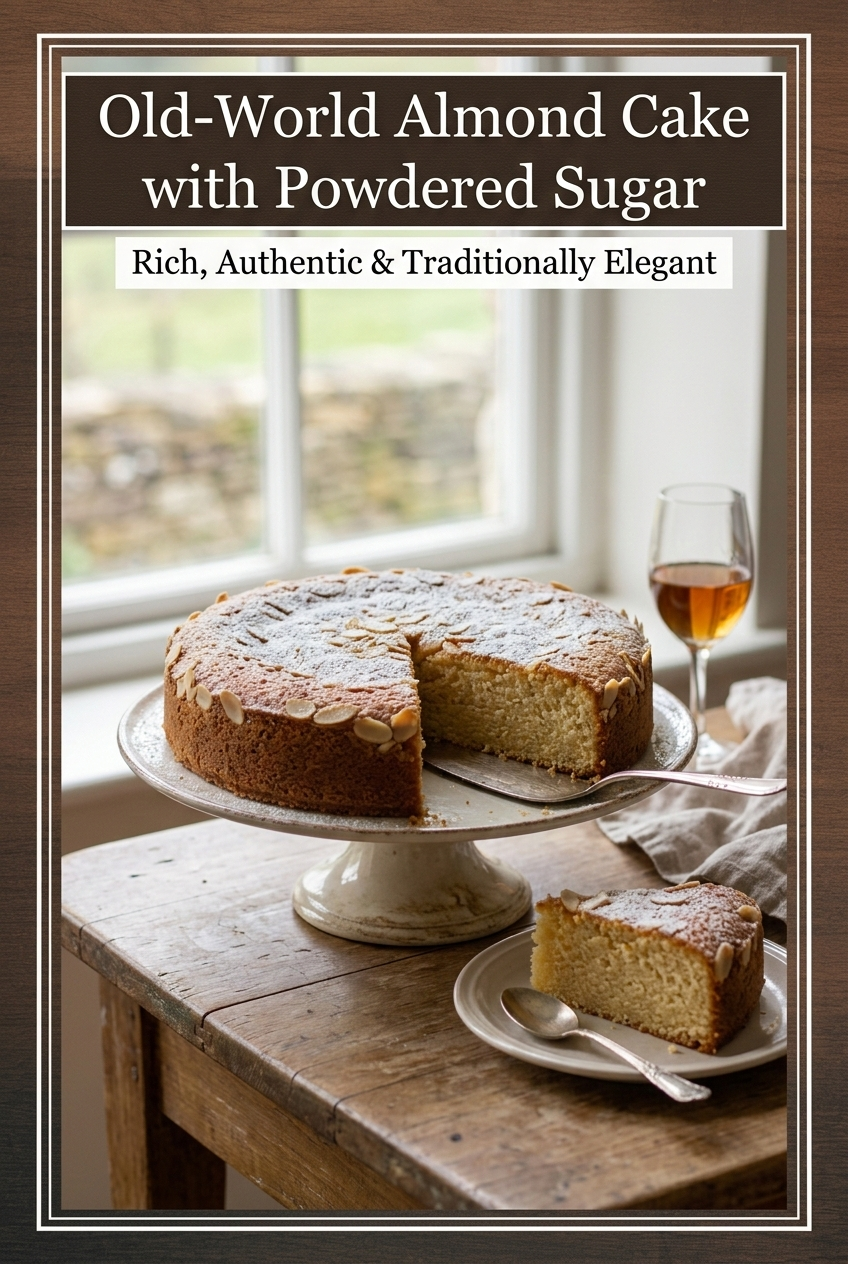 Old-World Almond Cake with Powdered Sugar