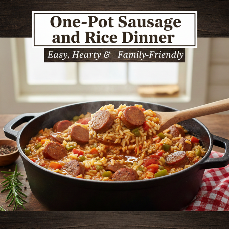 One-Pot Sausage and Rice Dinner: Easy, Hearty & Family-Friendly
