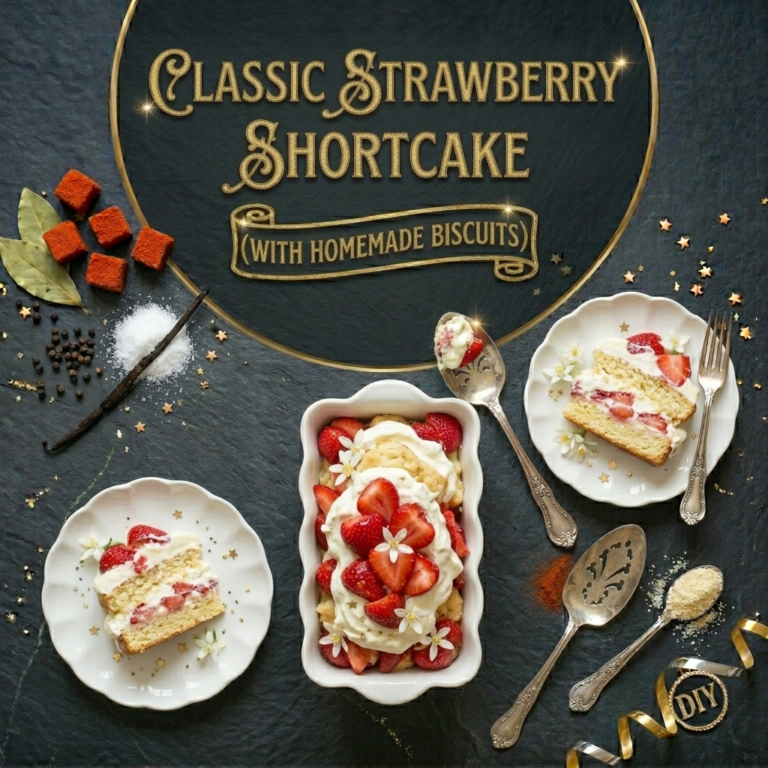 Classic Strawberry Shortcake with Homemade Biscuits