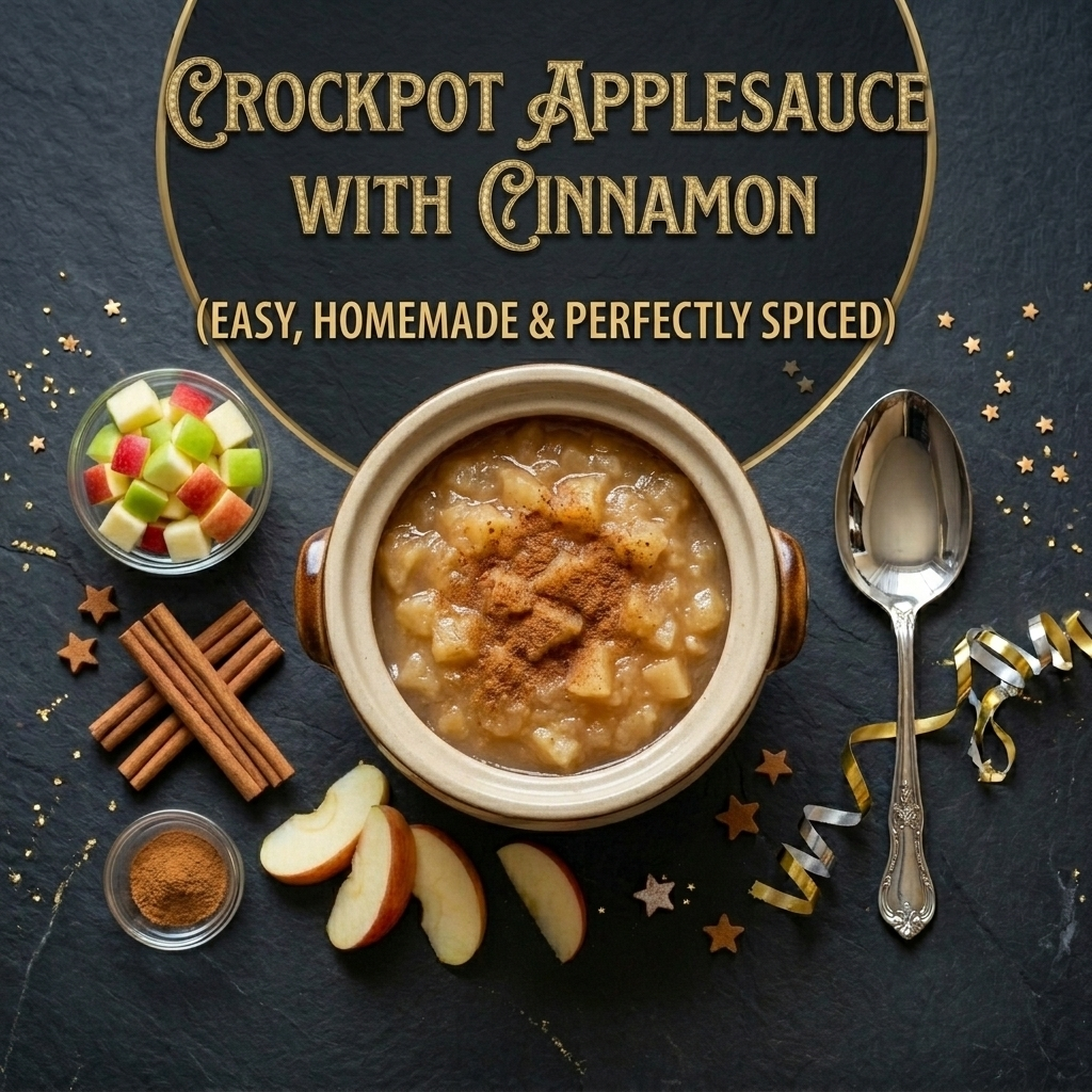 Crockpot Applesauce with Cinnamon
