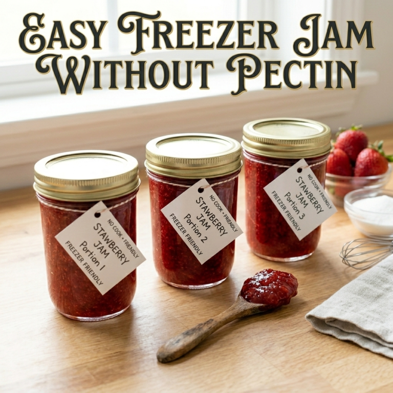 Easy Freezer Jam Without Pectin