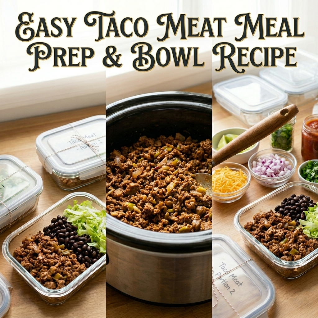 Slow Cooker Taco Meat (Meal Prep Friendly)