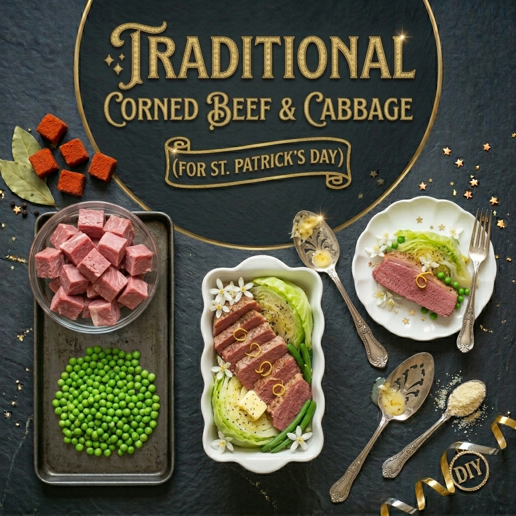 Traditional Corned Beef and Cabbage Dinner